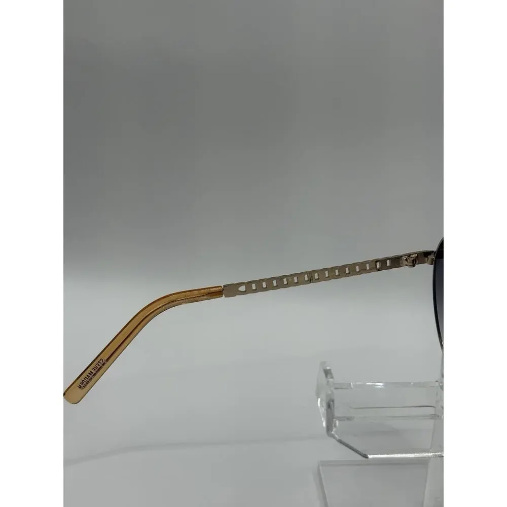 Steve Madden Aviator Sunglasses Gold Blue Gradient Lens